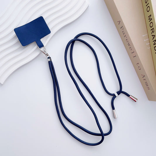 Phone Lanyard for iPhone 16 / 16 Ultra / 16 Pro / 16 Pro Max Detachable Polyester Fiber Braided Phone Strap with Tether Tab - Sapphire