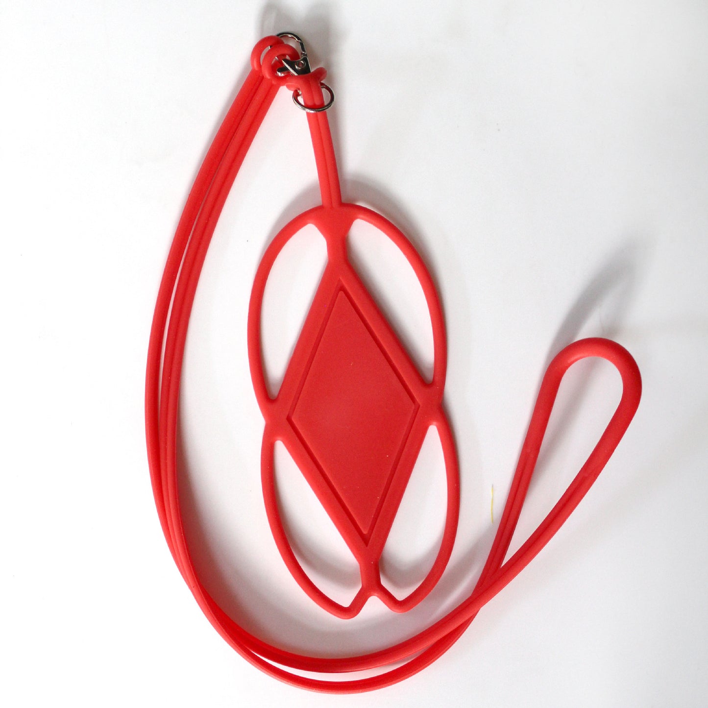 For iPhone 16 / 16 Ultra / 16 Pro / 16 Pro Max Lanyard Phone Tie Silicone Cell Phone Neck Strap - Red