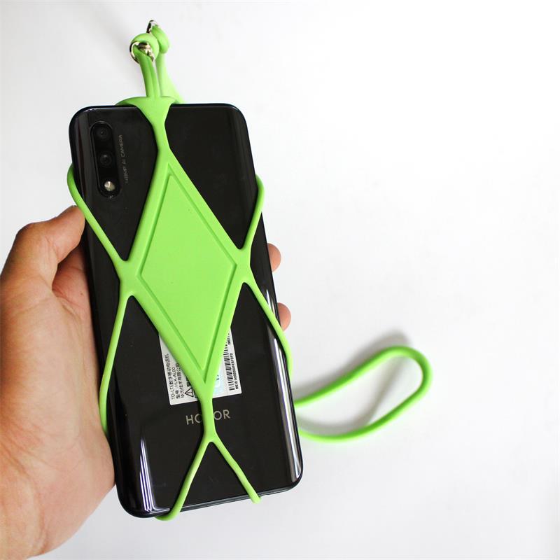 For iPhone 16 / 16 Ultra / 16 Pro / 16 Pro Max Lanyard Phone Tie Silicone Cell Phone Neck Strap - Red