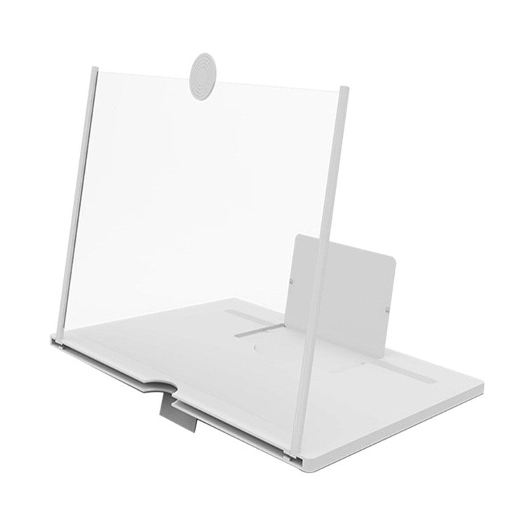 10-inch Pull-Type Mobile Phone Screen Amplifier Foldable 3D HD Screen Magnifier - White