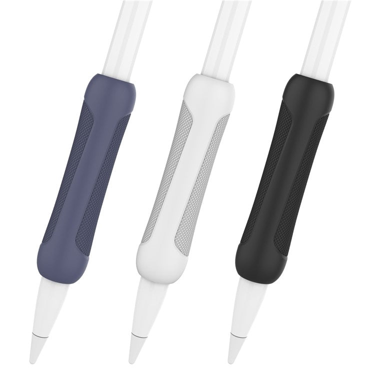 3Pcs Silicone Sleeve for Apple Pencil Pro / Pencil (1st Generation) / (2nd Generation) Stylus Pencil Cover Grip Holder - Black+Blue+White