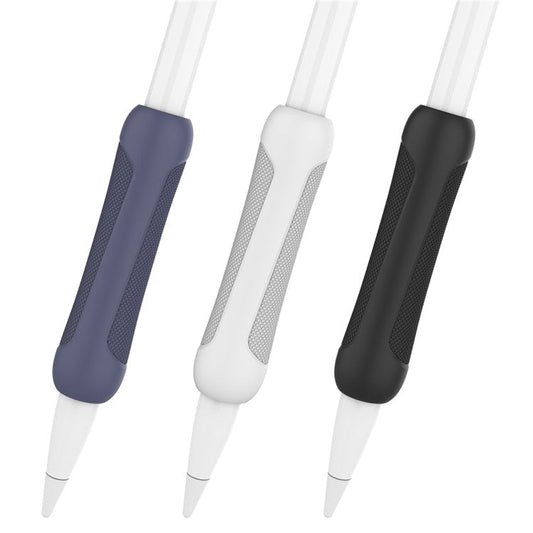 3Pcs Silicone Sleeve for Apple Pencil Pro / Pencil (1st Generation) / (2nd Generation) Stylus Pencil Cover Grip Holder - Black+Blue+White