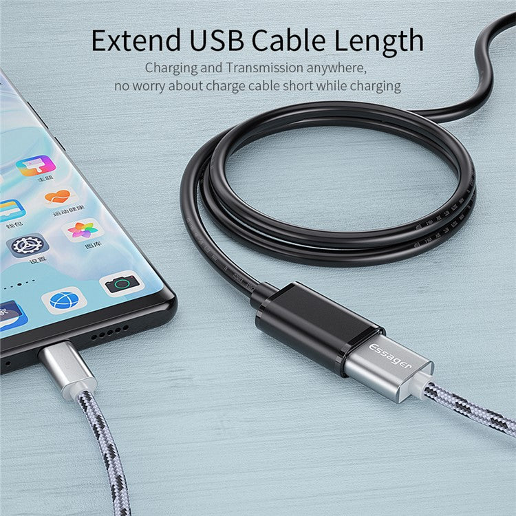 ESSAGER USB 3.0 Male to Female Extension Cable 2M