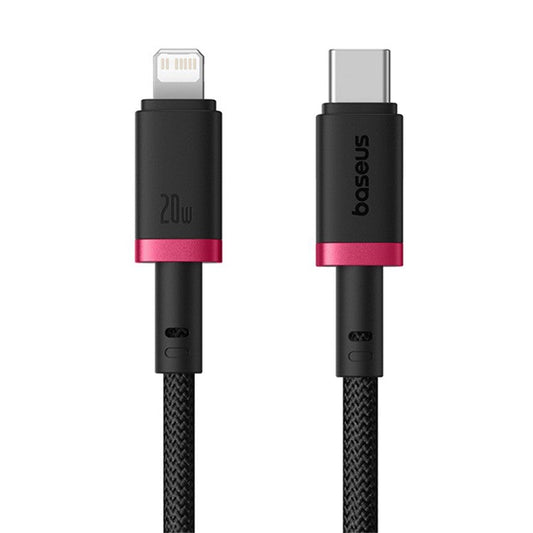 BASEUS Dura Series PD 20W Fast Charging Cable Type-C to iP Data Cord, Length: 2m - Red+Black