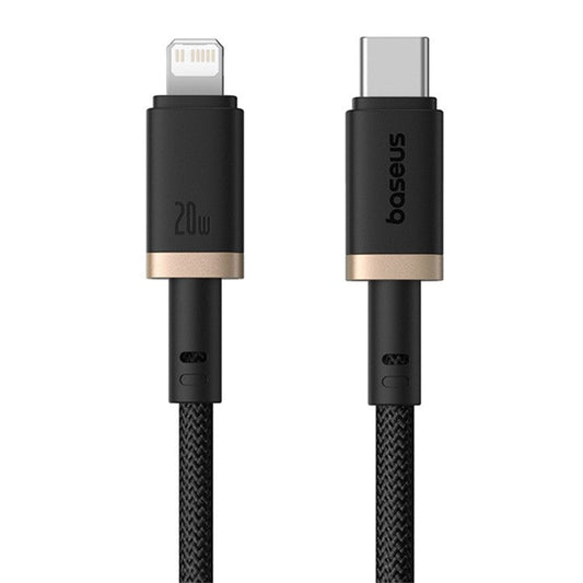 BASEUS Dura Series PD 20W Fast Charging Cable Type-C to iP Data Cord, Length: 1m - Gold+Black