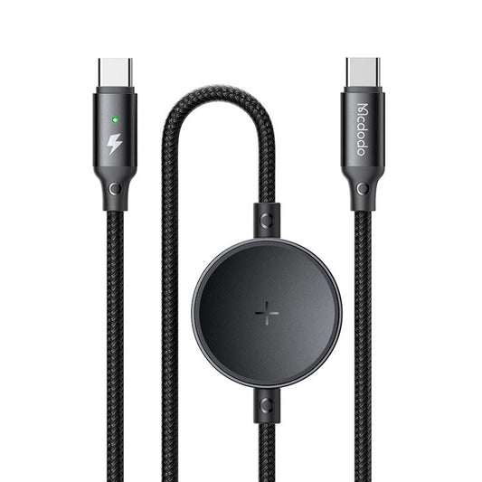 MCDODO CA-4170 1.5m Type-C to Type-C 60W Charging Cable with Wireless Charger for Samsung Watch