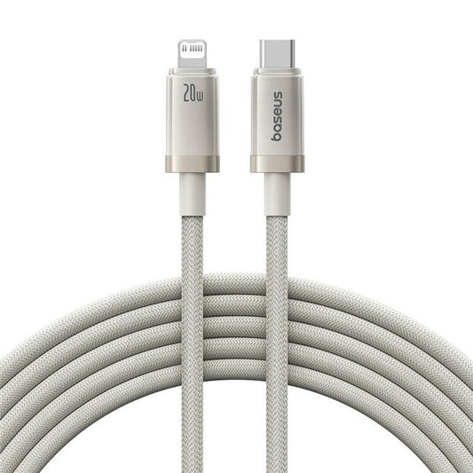 BASEUS 1m Titanium Alloy 20W Fast Charging USB-C to iP Data Cable Nylon Braided Wire