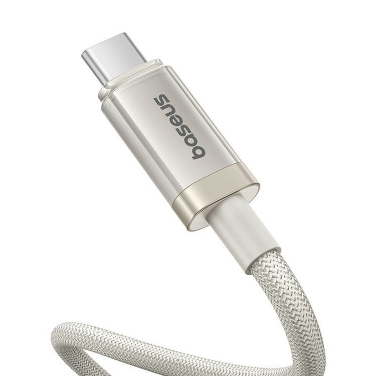 BASEUS 2m Titanium Alloy Fast Charging Cable USB-C to USB-C 100W Nylon Braided Wire