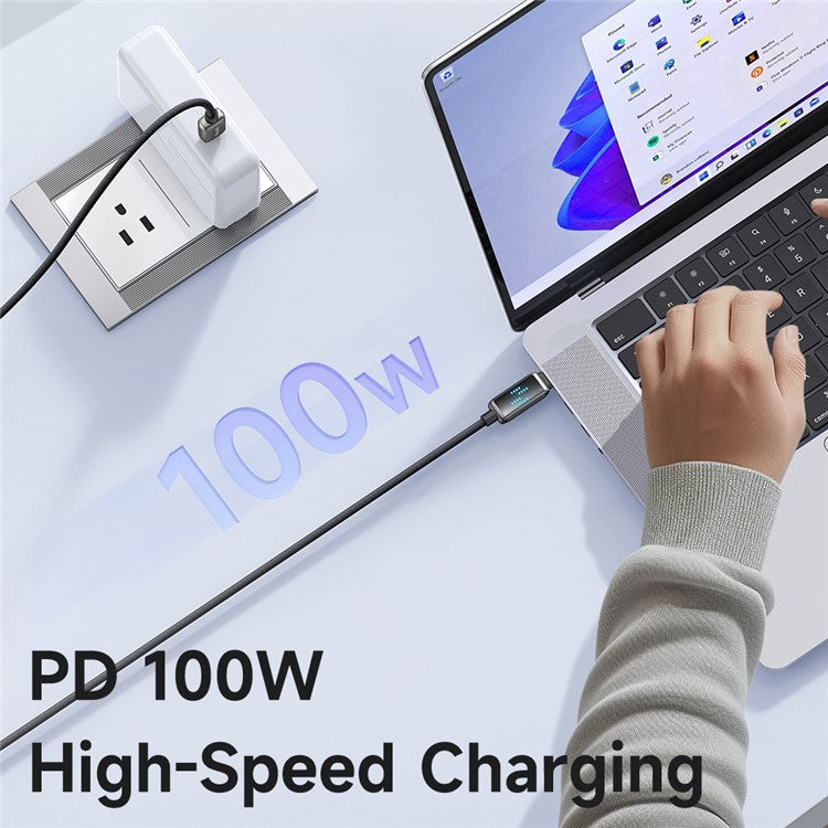 MCDODO CA-4250 1.2m Type-C to Type-C Cable 100W Fast Charging Nylon Braided Data Cable
