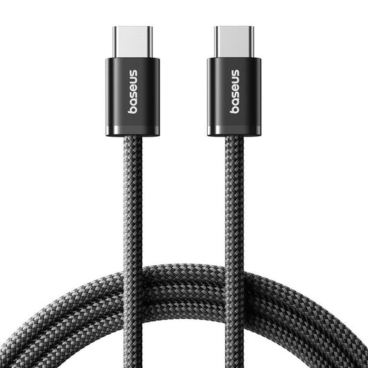 BASEUS Dynamic 4 1m USB-C to USB-C PC + Nylon Braided PD 100W Fast Charging Cable - Black