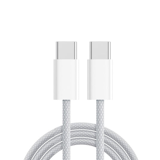 ESSAGER 1m Type-C to Type-C 60W Fast Charging Cord Braided Data Cable