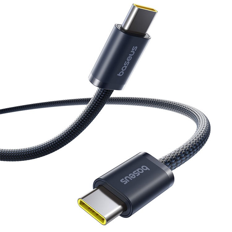 BASEUS Dynamic 4 2m 100W Fast Charging Cable USB-C to USB-C Nylon Braided Wire - Dark Blue