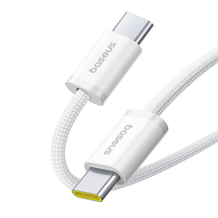 BASEUS Dynamic 4 2m 100W Fast Charging Cable USB-C to USB-C Nylon Braided Wire - White