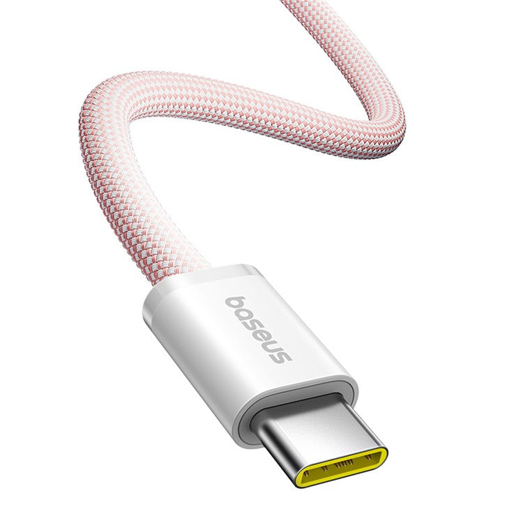 BASEUS Dynamic 4 2m 100W Fast Charging Cable USB-C to USB-C Nylon Braided Wire - Pink