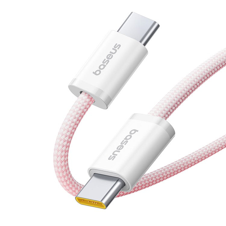 BASEUS Dynamic 4 2m 100W Fast Charging Cable USB-C to USB-C Nylon Braided Wire - Pink