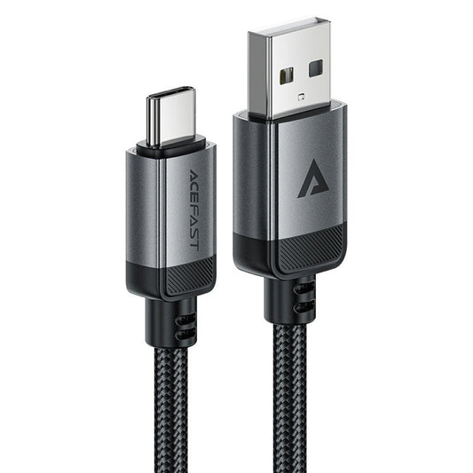 ACEFAST C20-04 1.2m USB-A to USB-C Aluminum Alloy Charging Wire Braided Data Cable