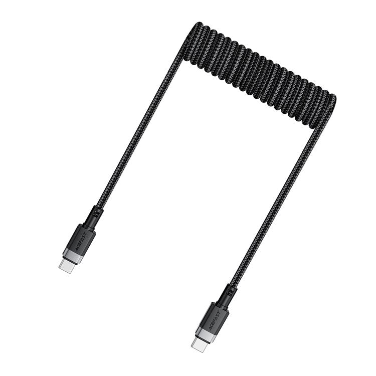 ACEFAST C14-03 1.2m USB-C to USB-C 60W Fast Charging Cable Spring Braided Data Cord