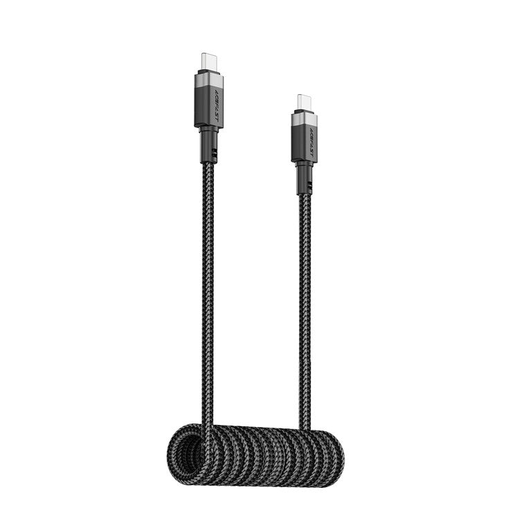 ACEFAST C14-03 1.2m USB-C to USB-C 60W Fast Charging Cable Spring Braided Data Cord