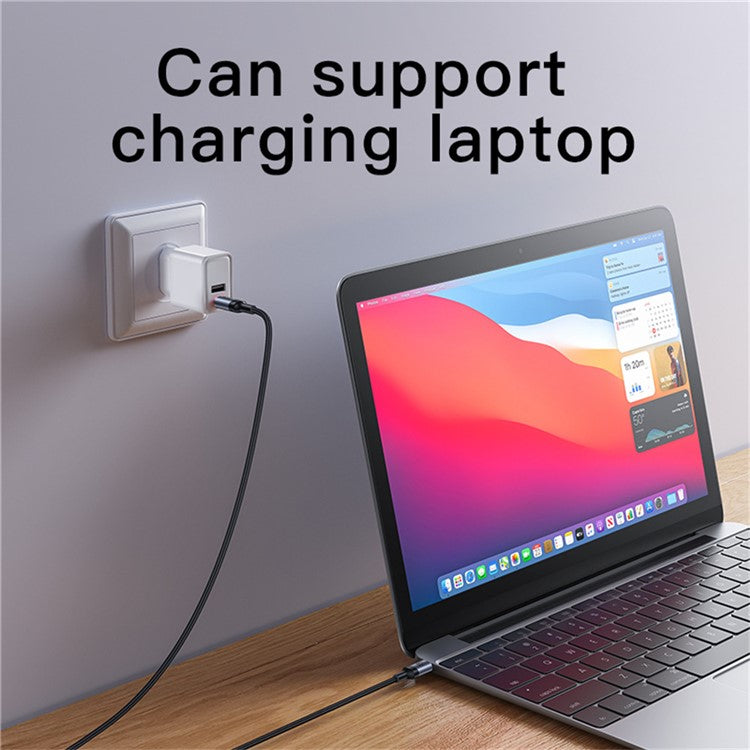 YESIDO CA183 USB C to C Cable 60W Fast Charging 2M  /  6.6FT Aluminum Alloy Braided Data Sync Cord