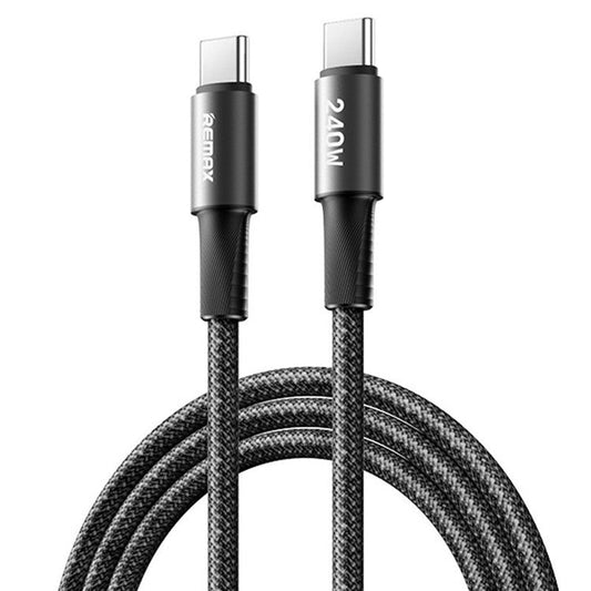 REMAX C17 240W Fast Charging Cable 1.2M Type-C to Type-C Aluminum Alloy Braided Data Cord