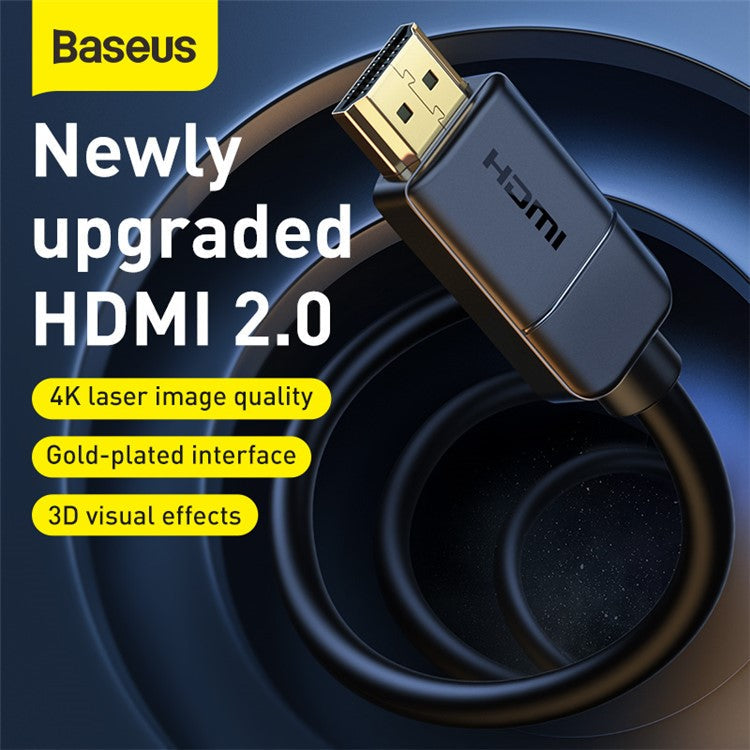BASEUS 4K High Definition Series Male-to-Male HDMI Adapter Cable 8m Black