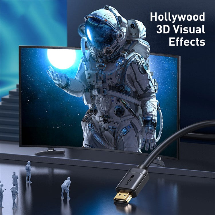 BASEUS 4K High Definition Series  HDMI 2.0 Male-to-Male Adapter Cable 3m Black
