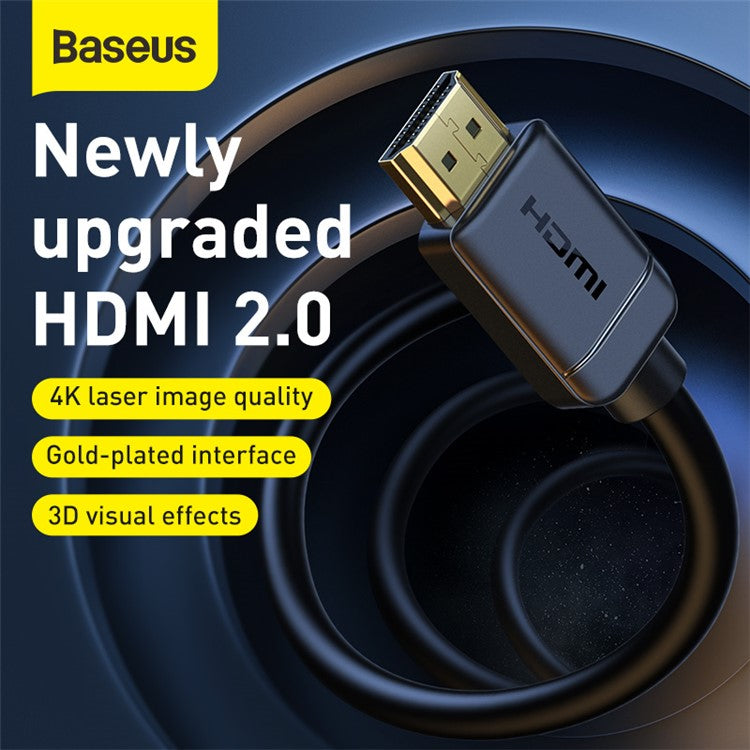 BASEUS 4K High Definition Series HDMI to HDMI Adapter Cable 1m Black