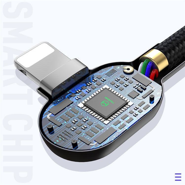 MCDODO Button Series 1.2M USB-C Male to Lightning 8Pin Male PD Charging Cable with LED Indicator Light for iPhone iPad iPod