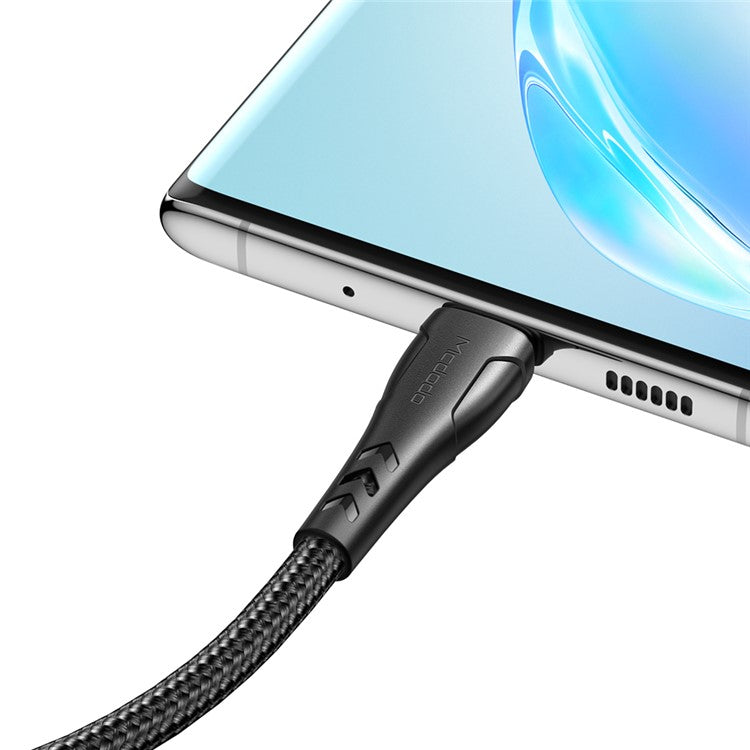 MCDODO for iPhone 15 Series Nylon Braided 0.2M USB-C to USB-C Fast Charging Cable for Samsung Huawei Xiaomi