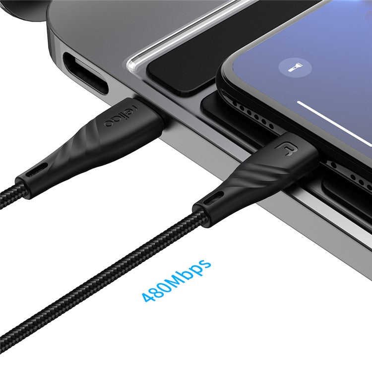 RELIQO 1.2M Type-C to MFi Certified Lightning 8Pin Data Cable Power Delivery PD Fast Charger Cable