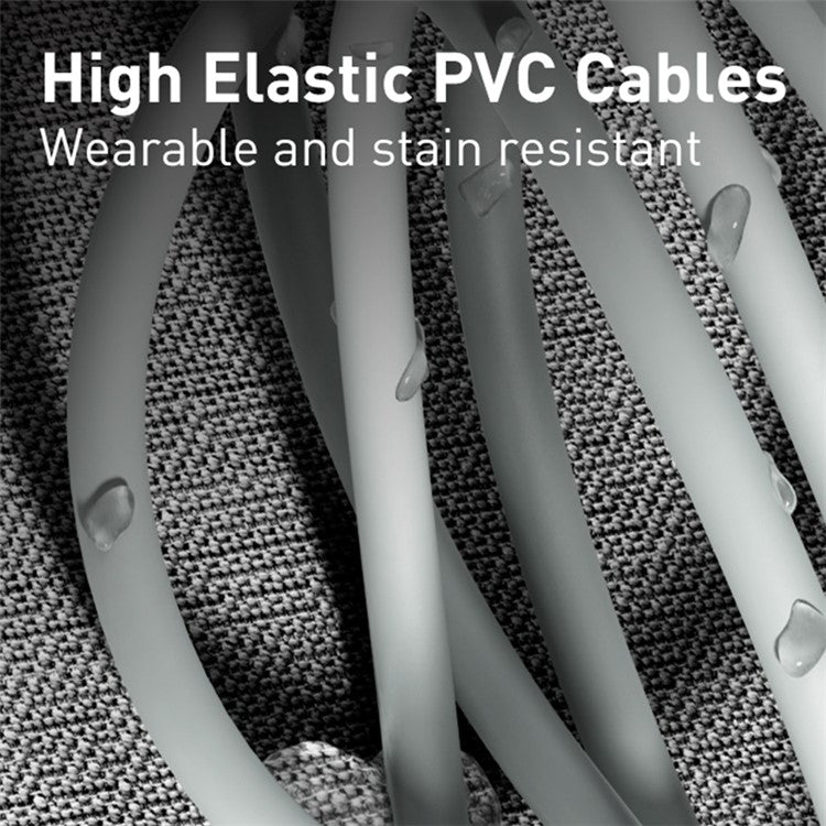 BASEUS Simple Wisdom Data Cable Kit Type-C to iP [2PCS / Set] - White