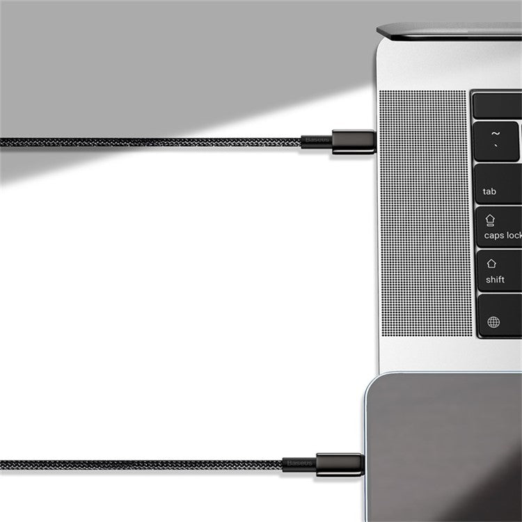 BASEUS for iPhone 15 Series Tungsten Gold Fast Charging Data Cable Type-C to Type-C 100W, 2M