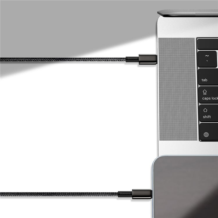 BASEUS 1m Type-C to iP Cable PD 20W Fast Charging Crod Data Sync Cable Support 480Mbps Transmission - Black