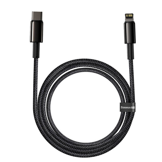 BASEUS 2M Type-C to iP Cable PD 20W Fast Chaging Cord Data Sync Cable - Black