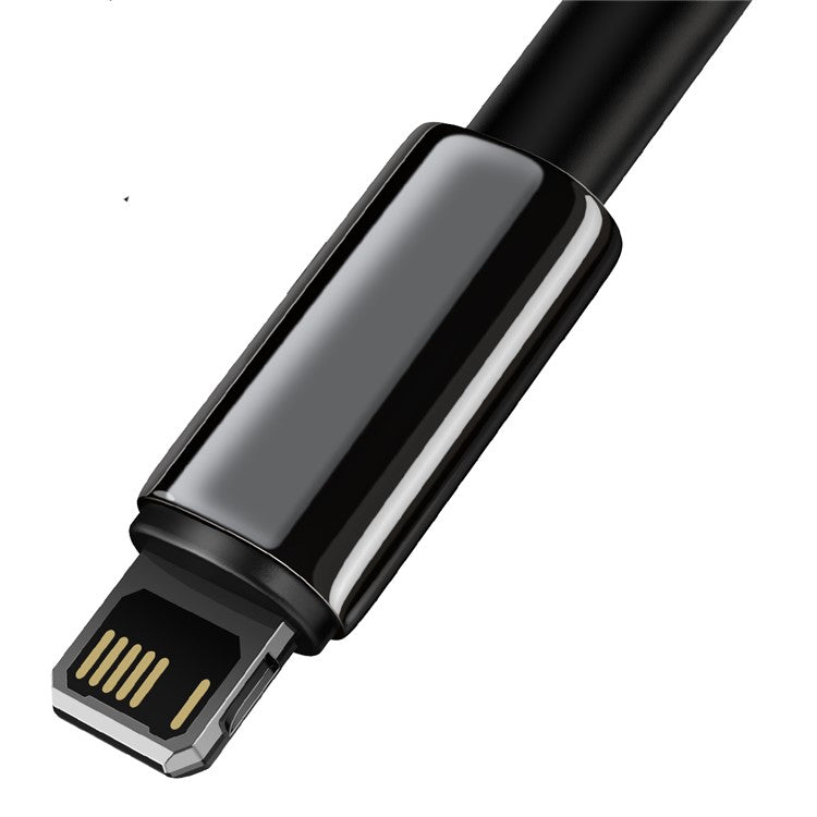 BASEUS Tungsten Gold Series 1M USB to iP Charging Cable 2.4A Chaging Data Cable - Black