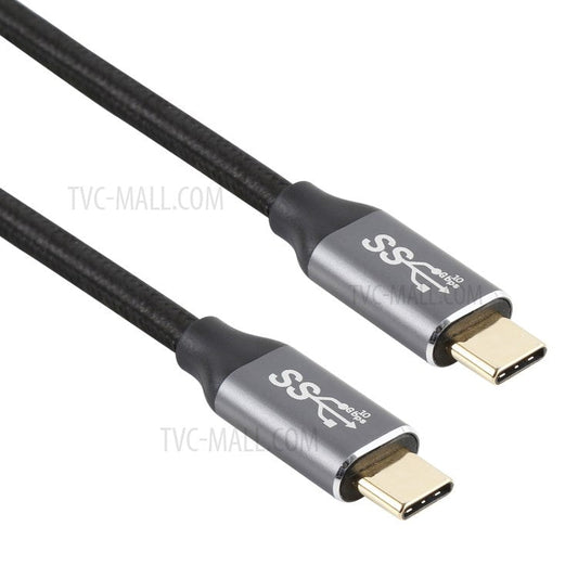 For iPhone 15 Series 0.5m Type-C to Type-C Cable Data Sync Charging Braided Cord
