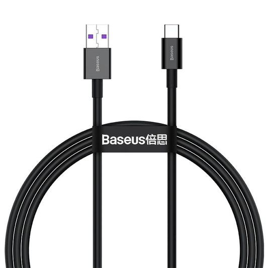 BASEUS Superior Series Fast Charging Data Cable USB to Type-C 66W 1m - Black