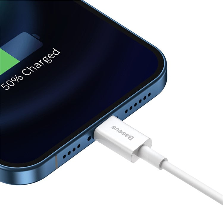BASEUS Superior Series Fast Charging Data Cable USB to iP 2.4A 1.5m - White