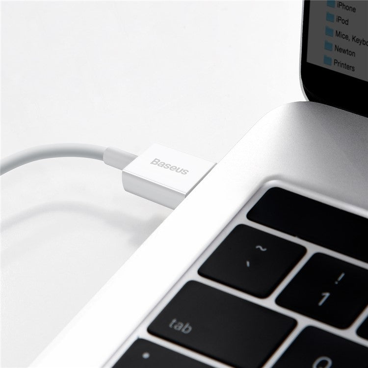 BASEUS Superior Series Fast Charging Data Cable USB to iP 2.4A 1.5m - White