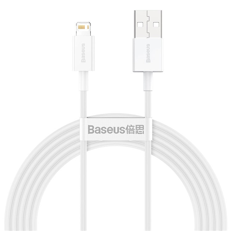 BASEUS Superior Series Fast Charging Data Cable USB to iP 2.4A 2m - White