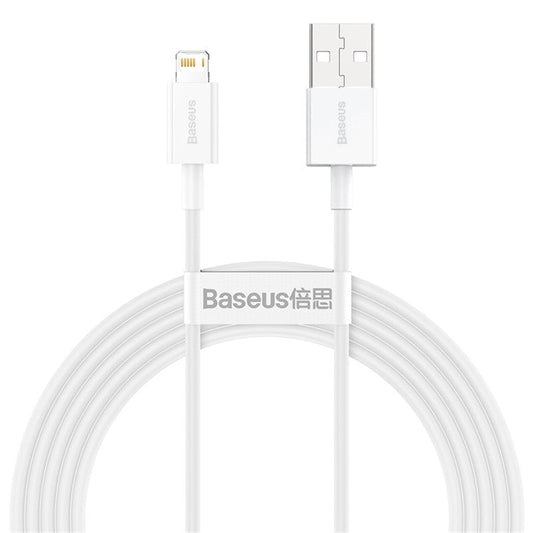 BASEUS Superior Series Fast Charging Data Cable USB to iP 2.4A 2m - White