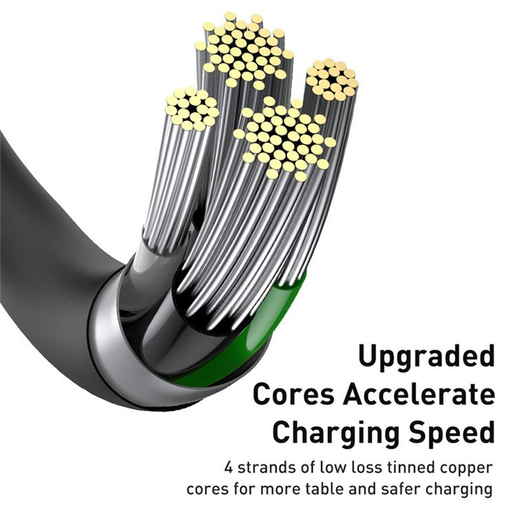BASEUS Superior Series Fast Charging Data Cable USB to iP 2.4A 2m - Black