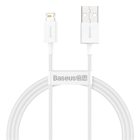 BASEUS Superior Series Fast Charging Data Cable USB to iP 2.4A 1m - White