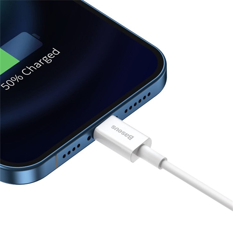 BASEUS Superior Series Fast Charging Data Cable USB to iP 2.4A 1m - White
