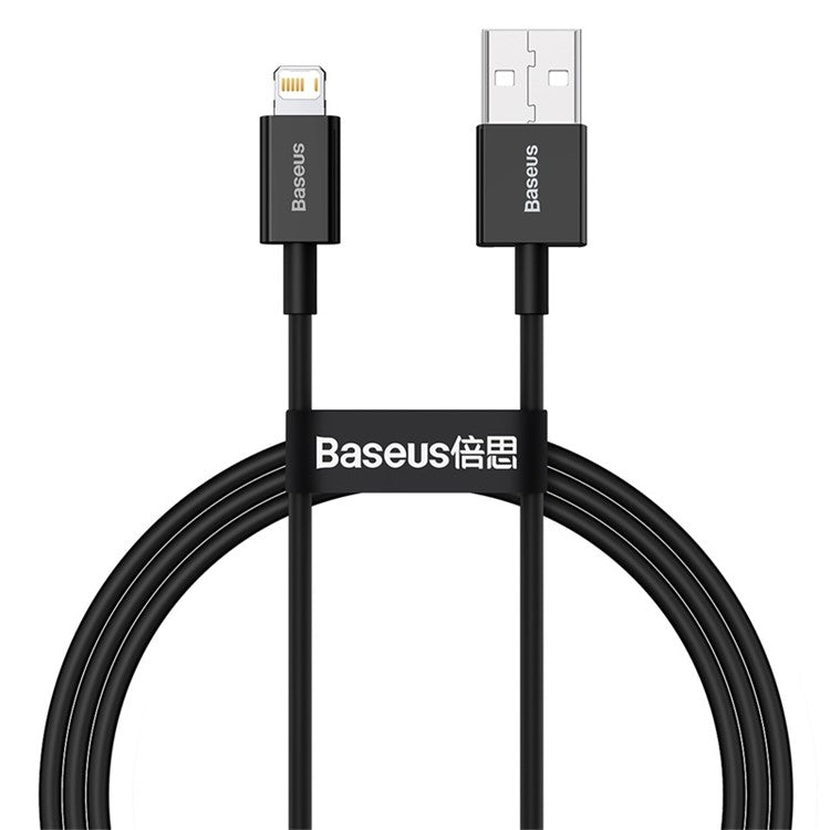 BASEUS Superior Series Fast Charging Data Cable USB to iP 2.4A 1m - Black