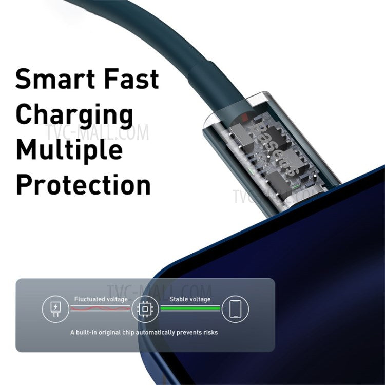 BASEUS Superior Series Fast Charging Data Cable Type-C to iP PD 20W 2m - Blue