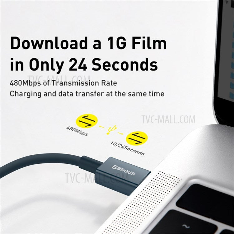 BASEUS Superior Series Fast Charging Data Cable Type-C to iP PD 20W 2m - Blue