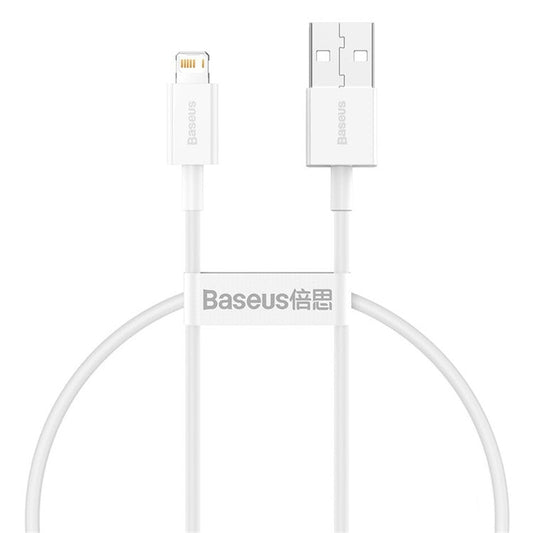 BASEUS Superior Series Fast Charging Data Cable USB to iP 2.4A 0.25m - White