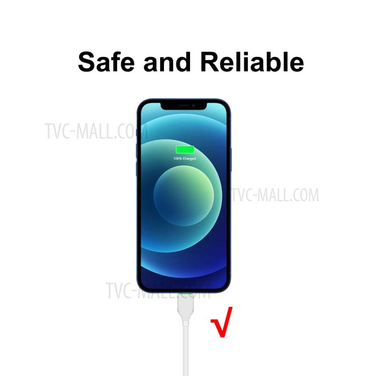 ENKAY ENK-CB206 1m USB 2.0 to Lightning 3A Sync Data Quick Charge Cable Wire Cord for iPhone 12 11 Pro X Max