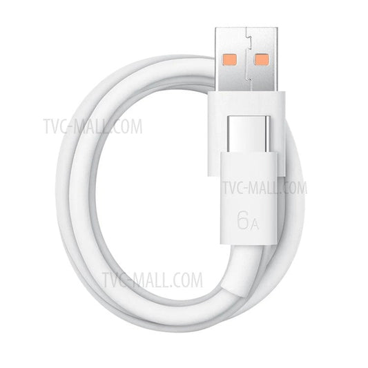 100cm 6A 66W Type-C Fast Charging Cable Cord for Huawei Mate 40 Pro/Nova 8 5G/Honor V40 5G